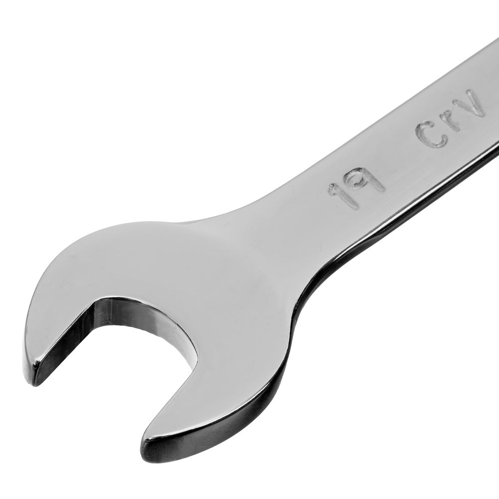 Ключ комбинированный, 19 мм, CrV, полированный хром Matrix