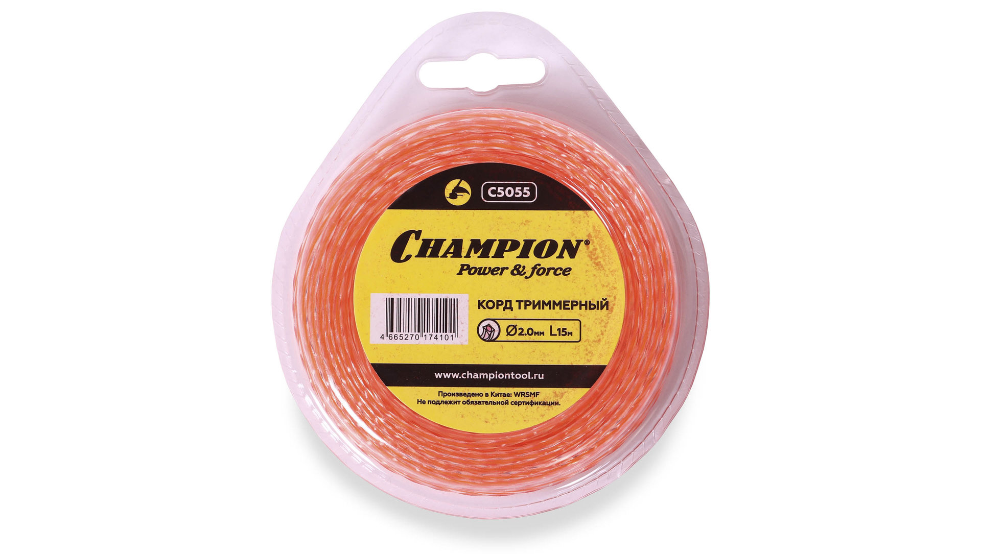 Корд трим.CHAMPION Square Twist DUO 2.0мм *15м (витой квадрат) (C5055)