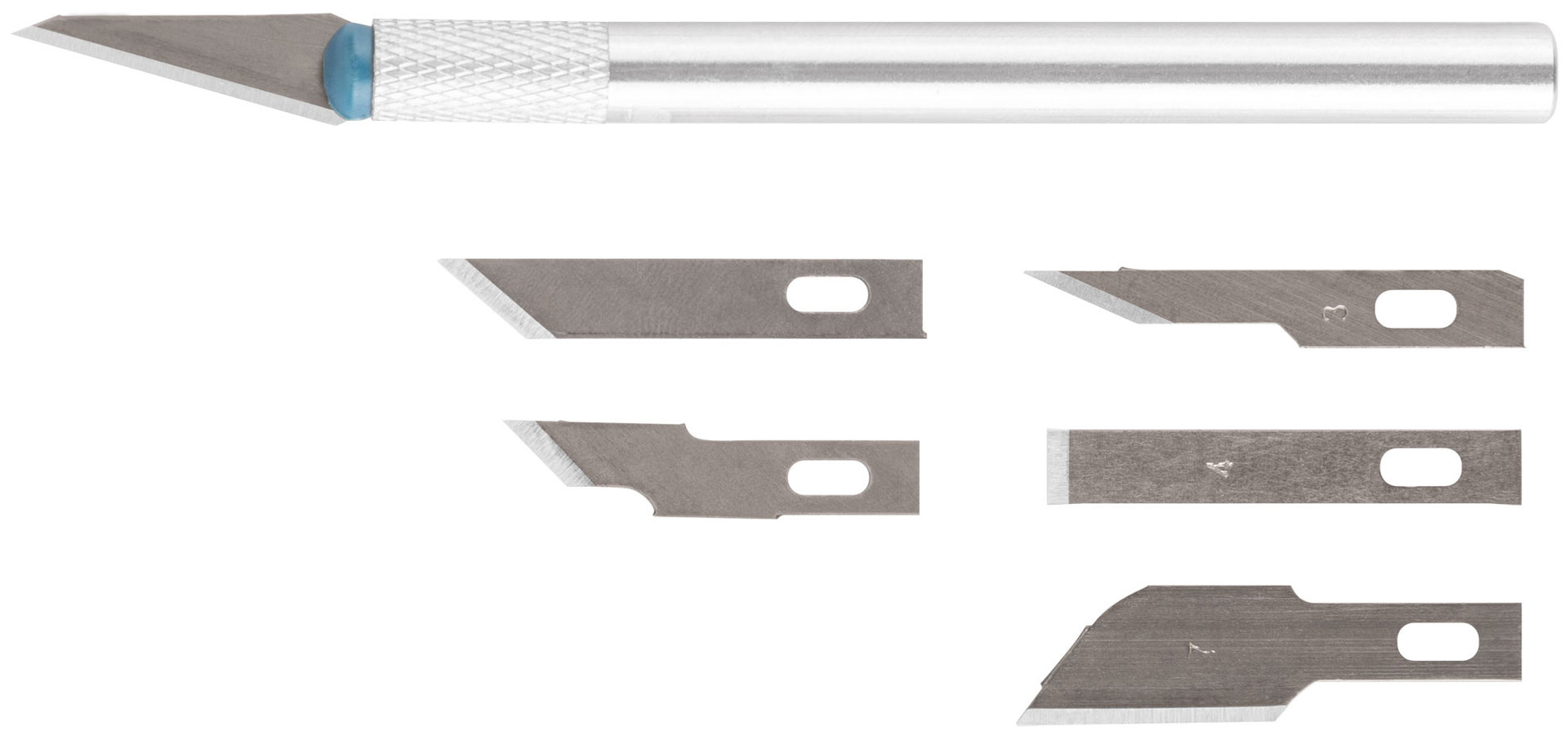 Нож макетный c 6 лезвиями (10482)