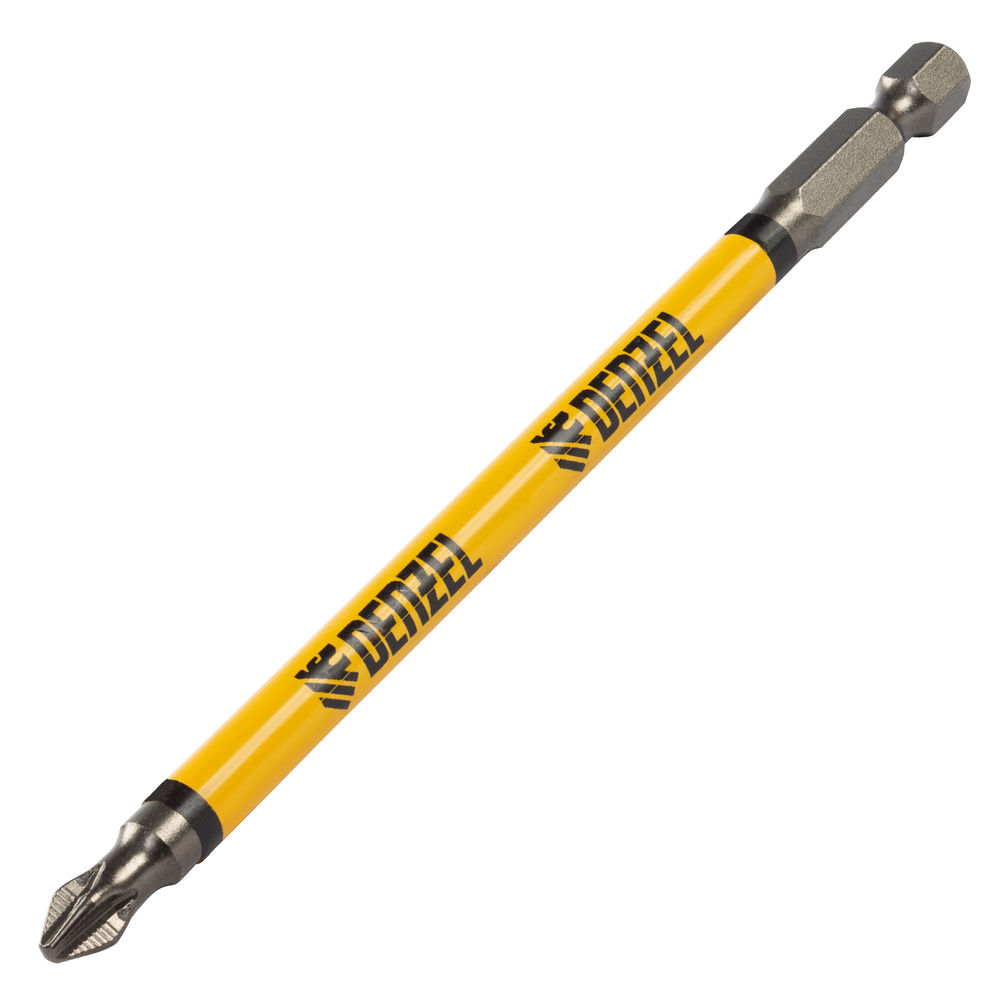 Бита PH2х127, сталь S2, цилиндр., 5шт. Е 6,3 Denzel (11646)