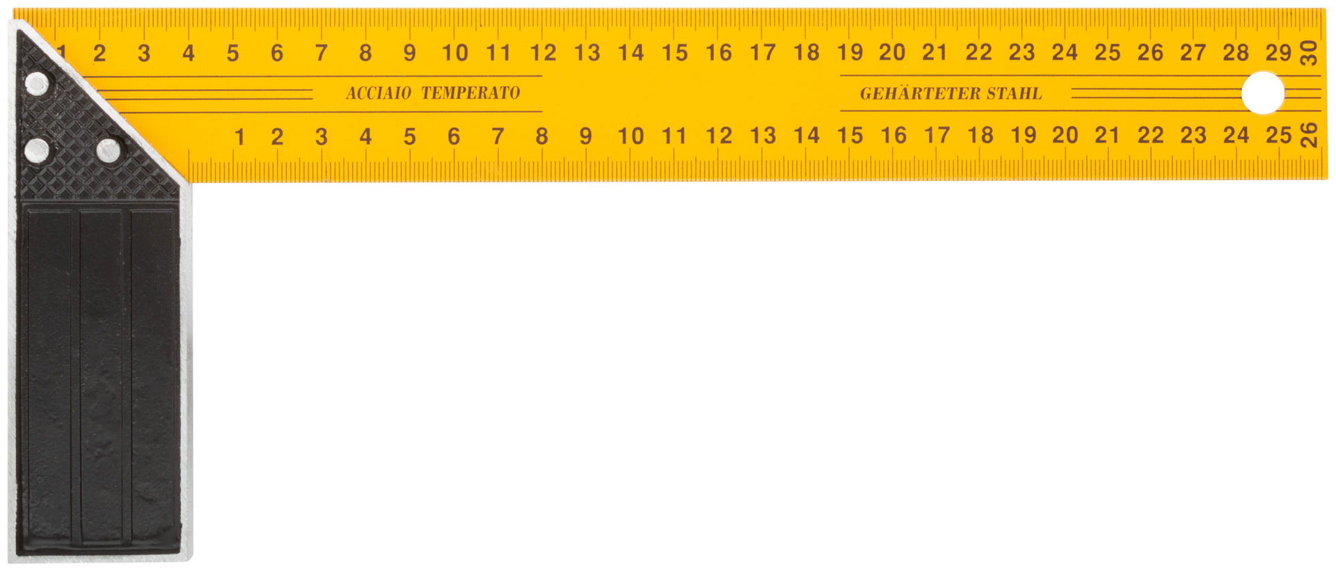 Угольник столярный желтый усиленный 300 мм (19430)