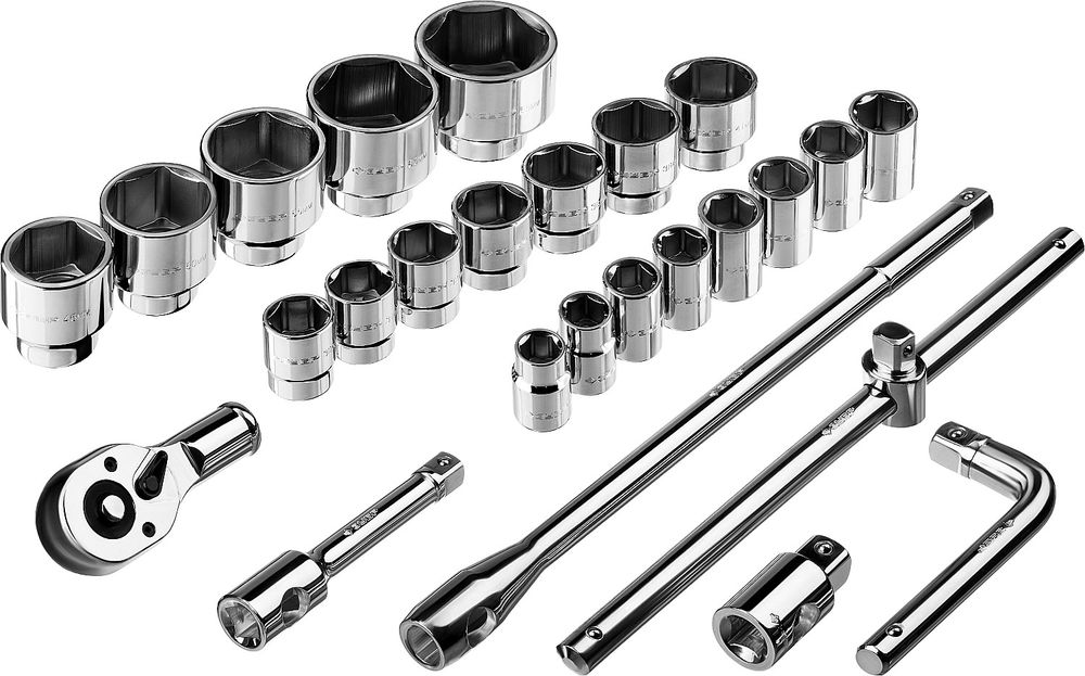 Набор инструмента для крупногабаритной техники 26 предм. 3/4+1 Профессионал ЗУБР НКТ-26 27660-H26