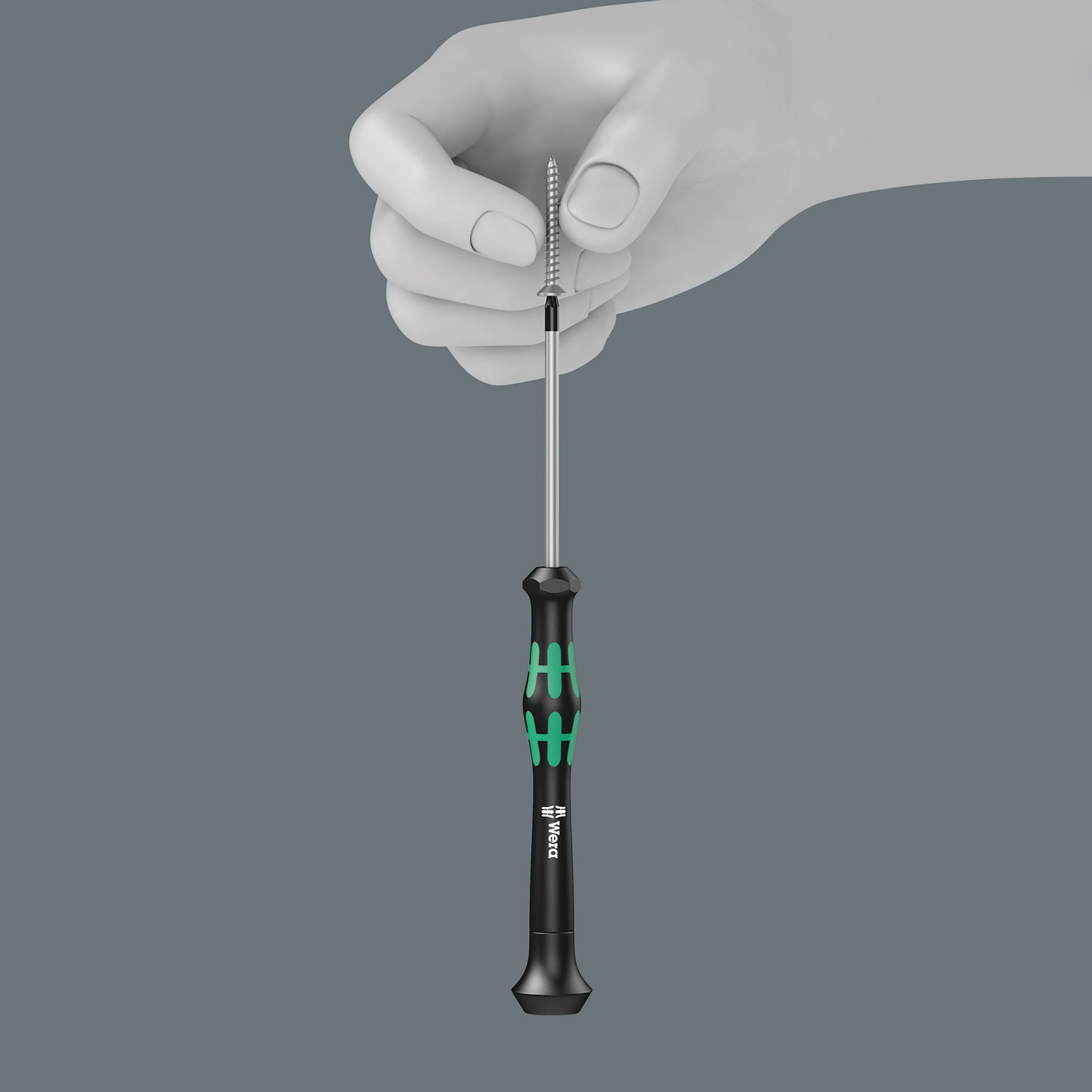 Отвёртка прецизионная TX 10 x 60 мм с фиксацией TORX HF Kraftform Micro серия 2067 Wera WE-118186