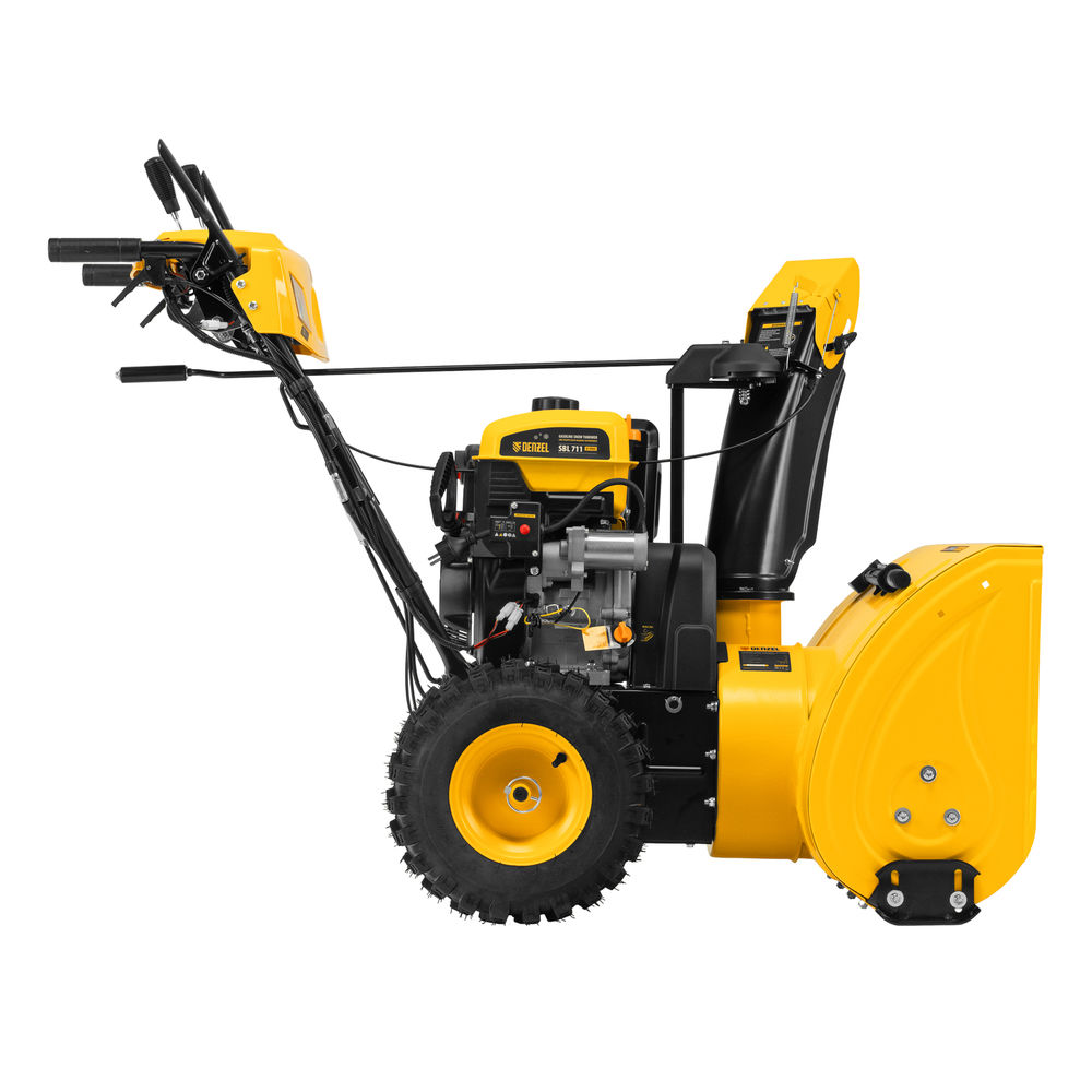 Бензиновая снегоуборочная машина SBL 711D PRO, 302cc, эл.старт, фара, обогрев, блок. дифф. Denzel (97655)