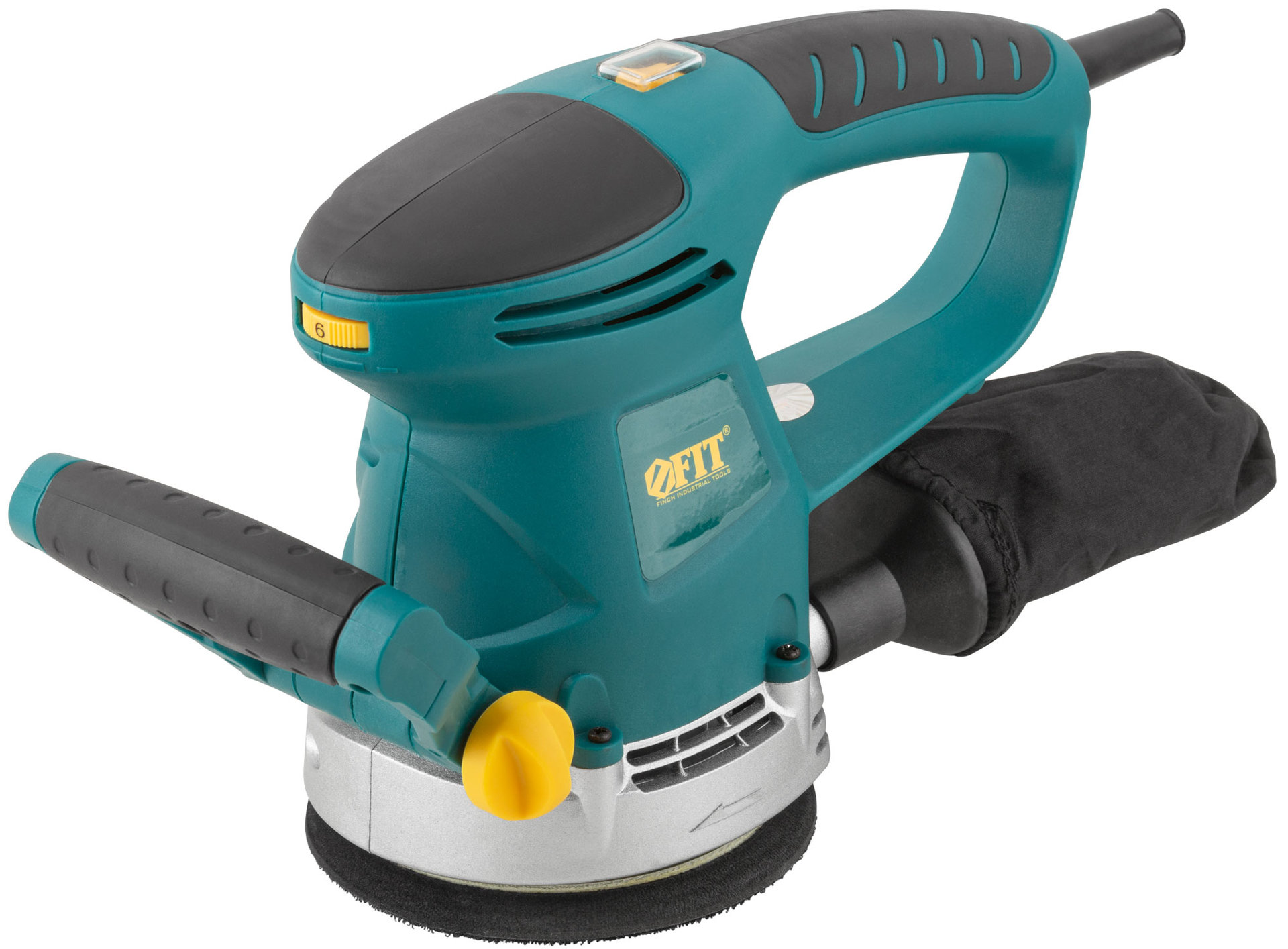 Шлифмашина эксцентриковая 480 Вт; 4000-14000 об/мин; 125 мм; 2 кг; липучка; коробка (80585)