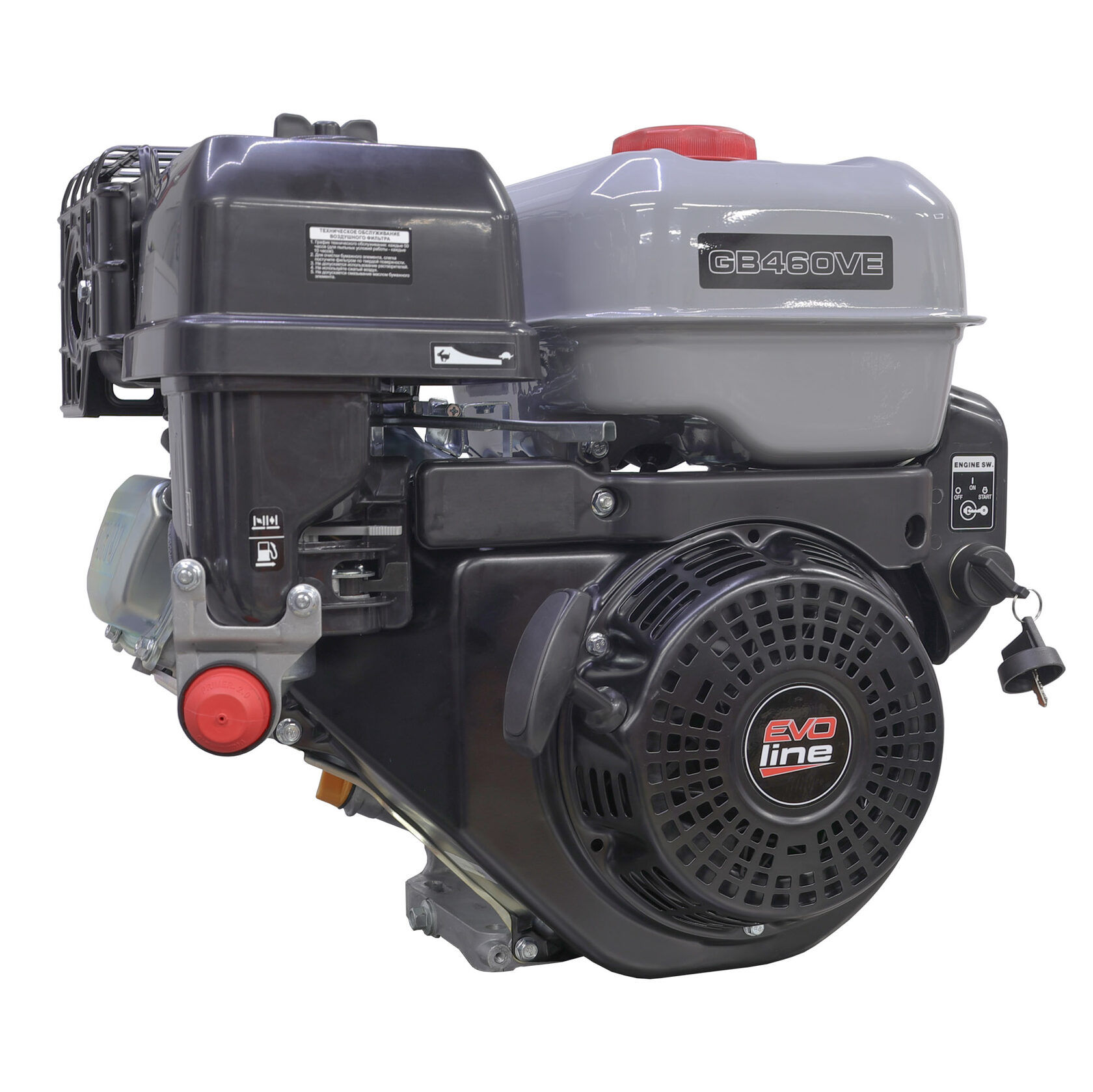 Двигатель бензиновый EVOline GB 460V E 25 мм (произведено Zongshen)