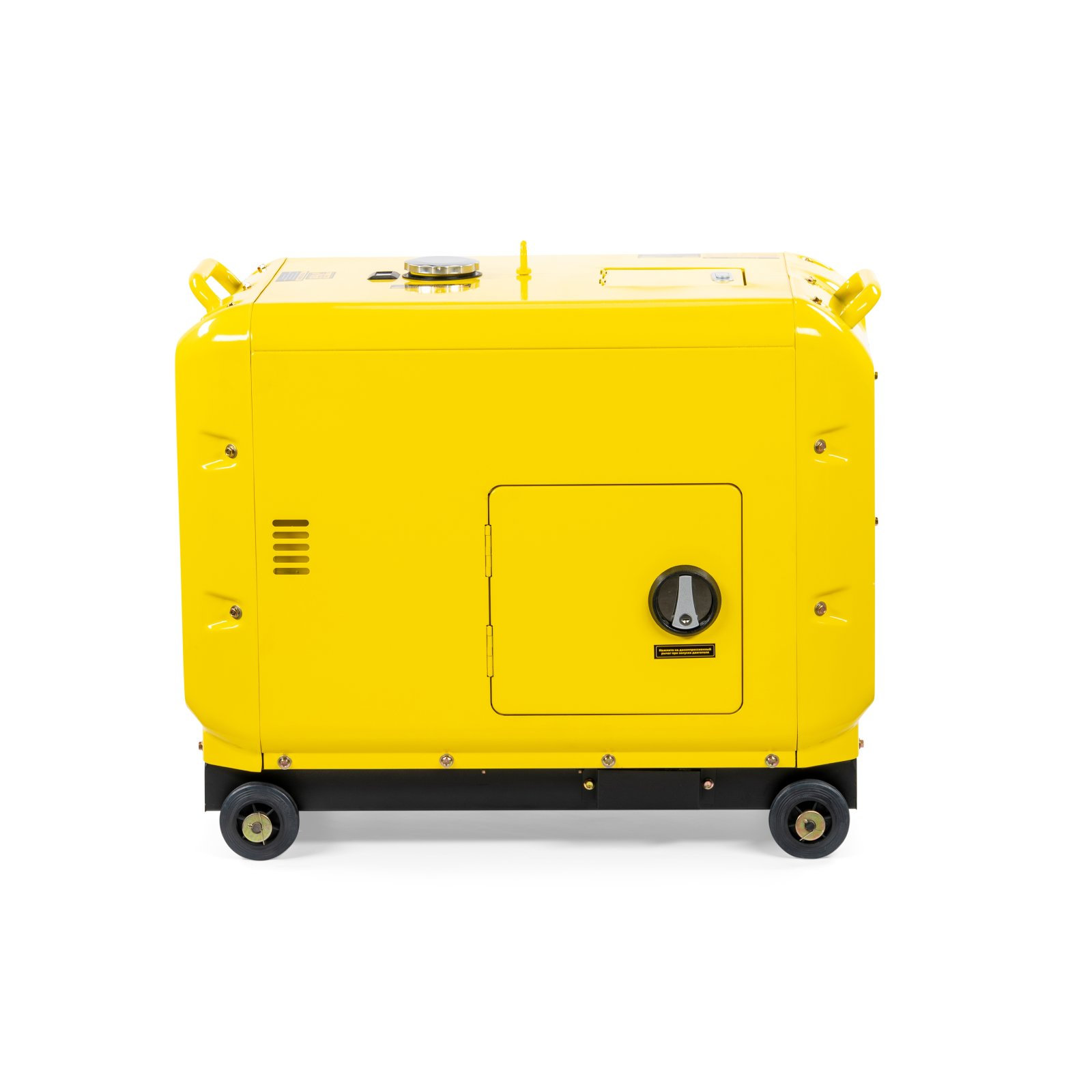 Генератор диз. CHAMPION DG6501ES+ATS (5/5,5кВт 8,9лс 16л 12V 160кг эл.стартер,колеса,счетчик,кожух) (DG6501ES)