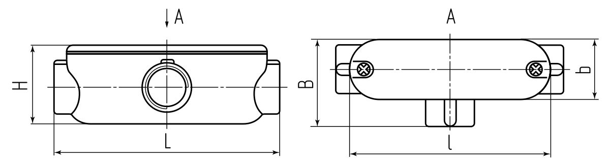 Коробка распаячная КРВ-Т 15 (1/2) (Fortisflex) (61128)