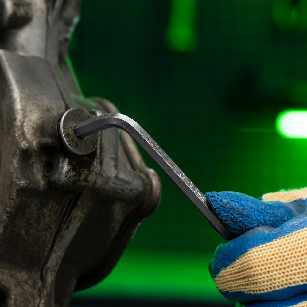 Набор ключей имбусовых, HEX, 1,5-10 мм, CrV, 9 шт., с шаром Сибртех