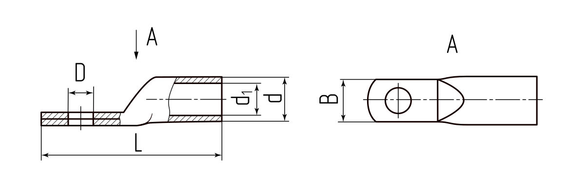 Наконечник кабельный ТМЛ-У 120-8 (КВТ) (66697)