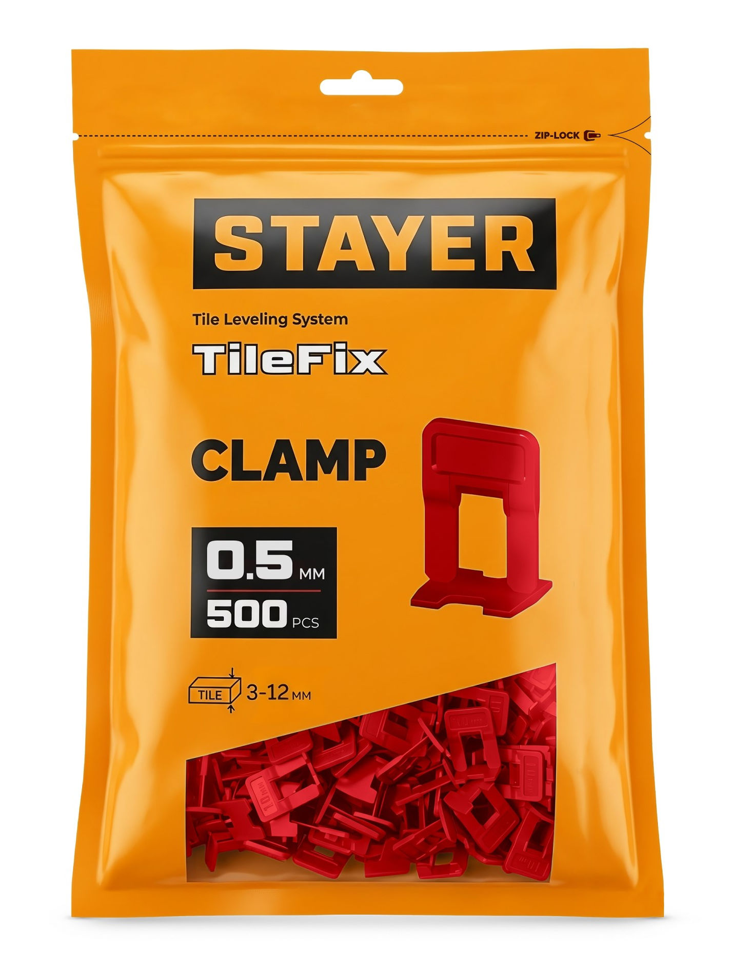 STAYER СВП TileFix, 0,5 мм, 500 шт, система выравнивания плитки ?ворота? (33844-500)