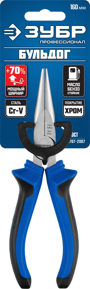 Тонкогубцы 160 мм Профессионал ЗУБР 2201-3-16