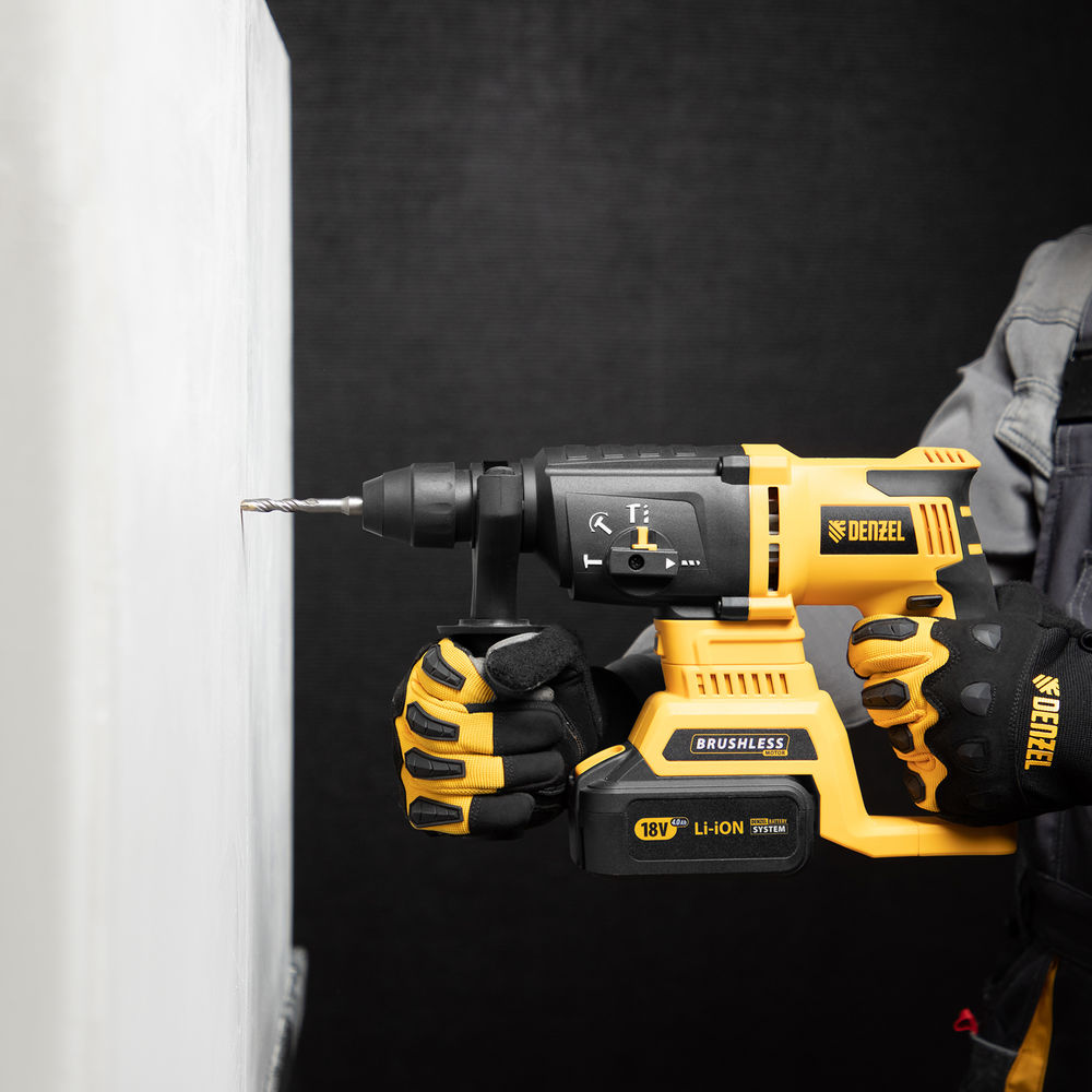 Бур по бетону, двойная спираль, три пылеотводящие кромки, 6 x 110 мм DENZEL (705005)