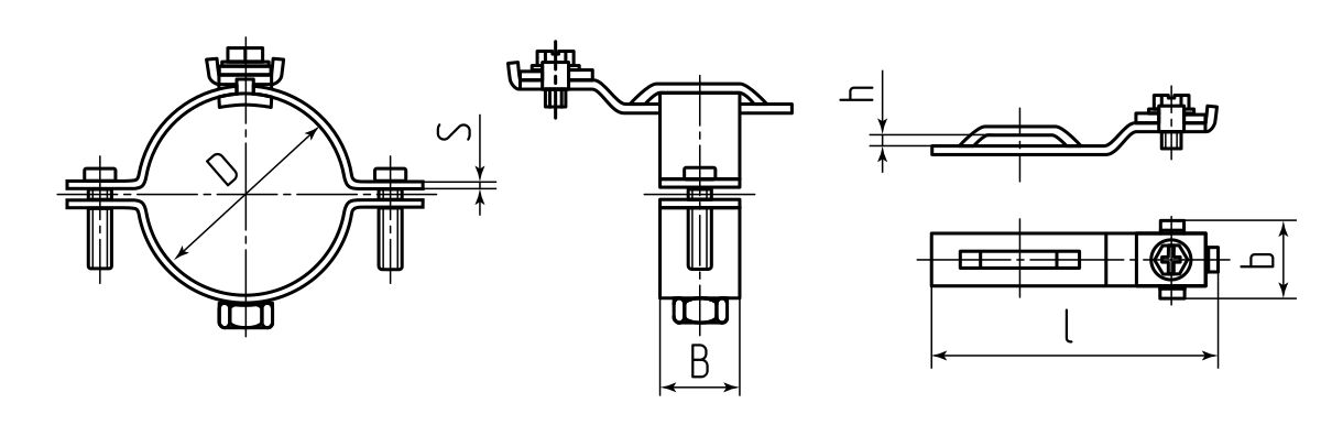 Хомут заземления трубный ТХЗ (INOX) 1/2 (Fortisflex) (83236)