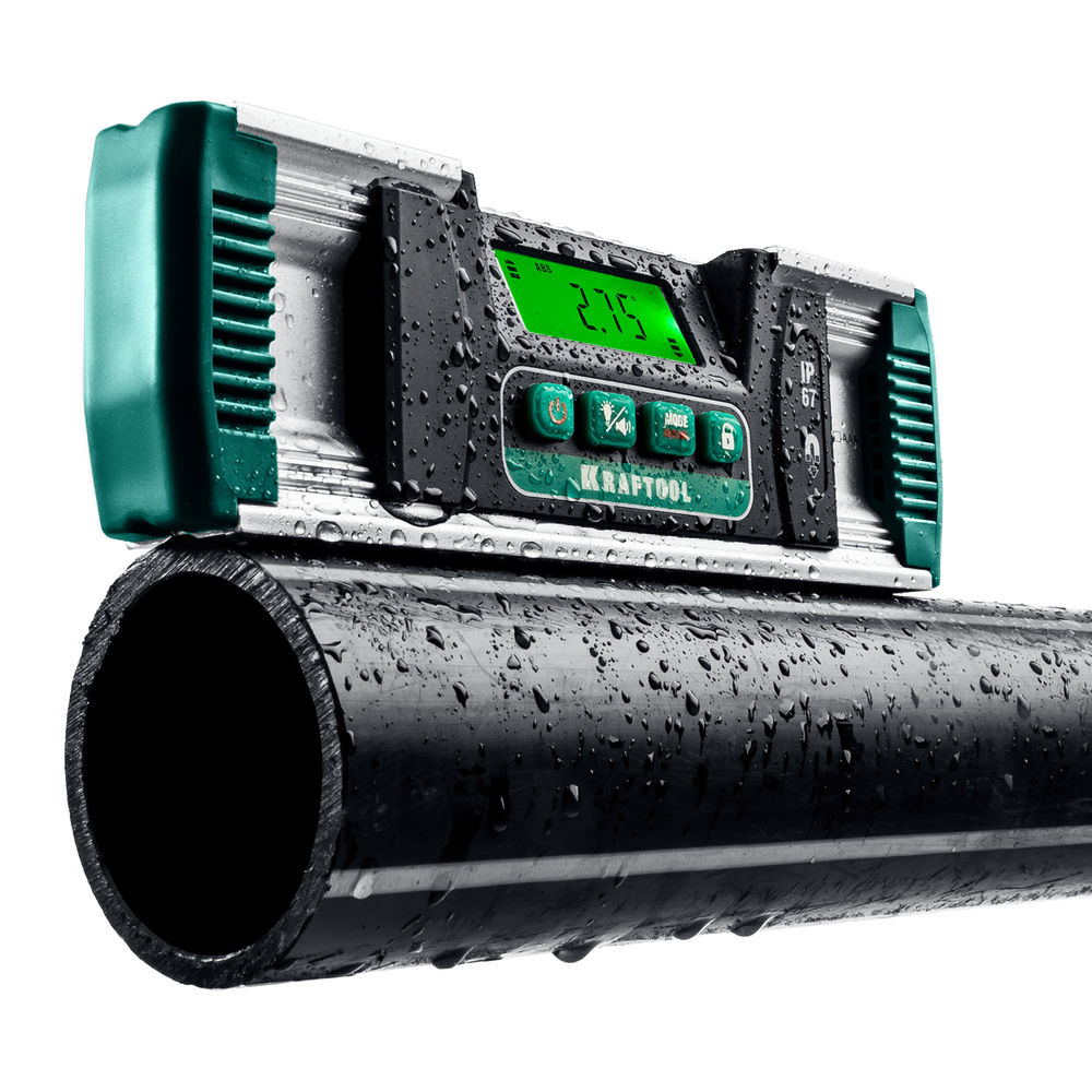 Электронный уровень-уклономер EXTREM, 0 - 360°, точность 0.05°, HOLD, IP67 KRAFTOOL 34686