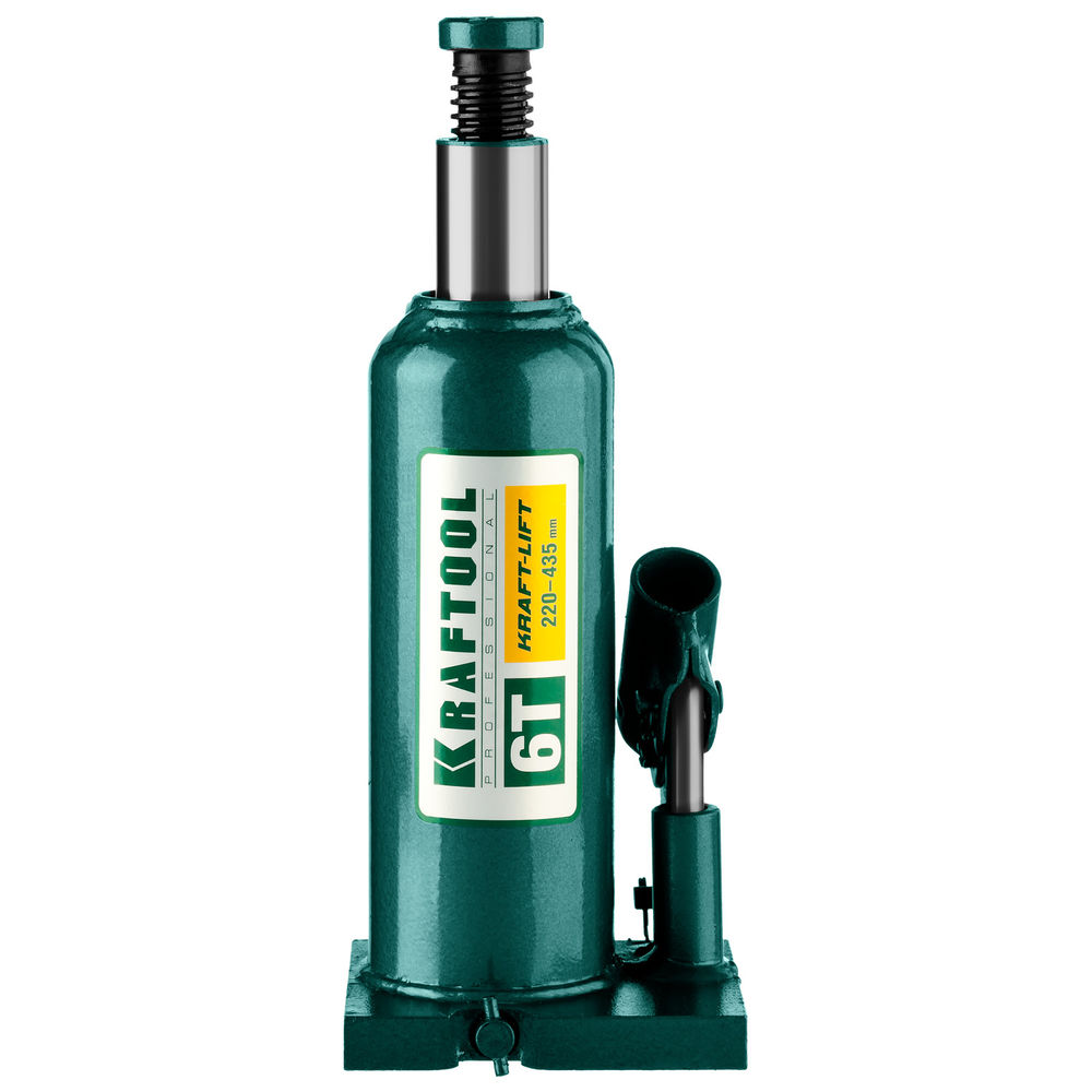 Домкрат бутылочный гидравлический 6 т, 216 - 413 мм KRAFT-LIFT KRAFTOOL 43462-6