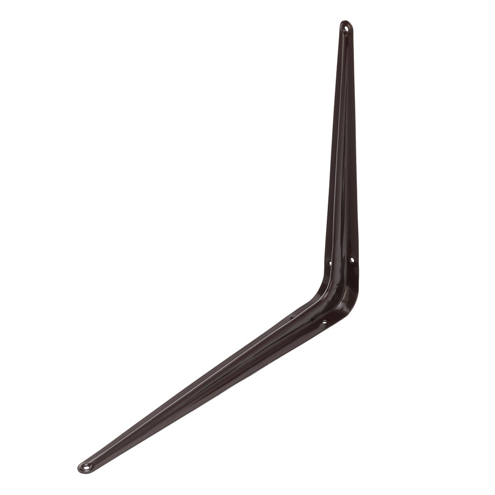 Кронштейн угловой с ребром, 300 х 350 мм, коричневый Сибртех (94028)