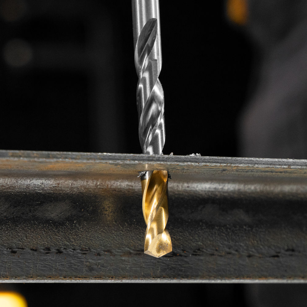 Набор сверл по металлу, 1-13 мм, Р6М5-TiN, Golden Tip, 25 шт Denzel (723009)