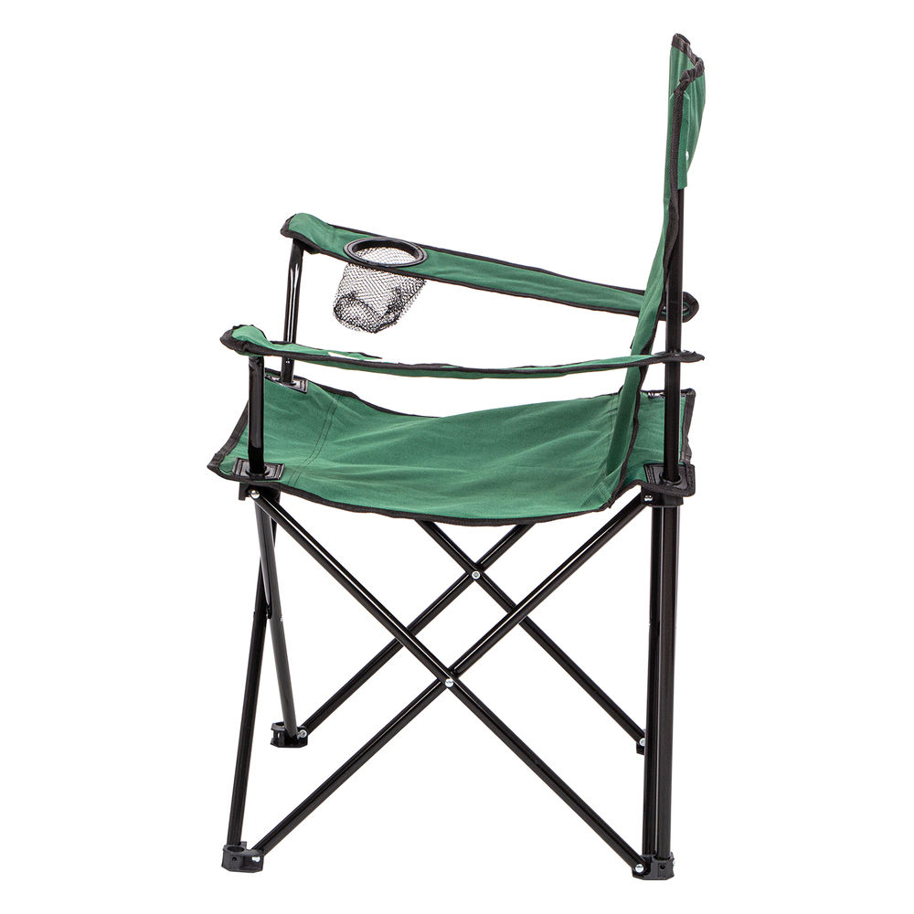 Стул складной с подлокотниками и подстаканником 81 х 51 х 86 см Camping Palisad (69608)