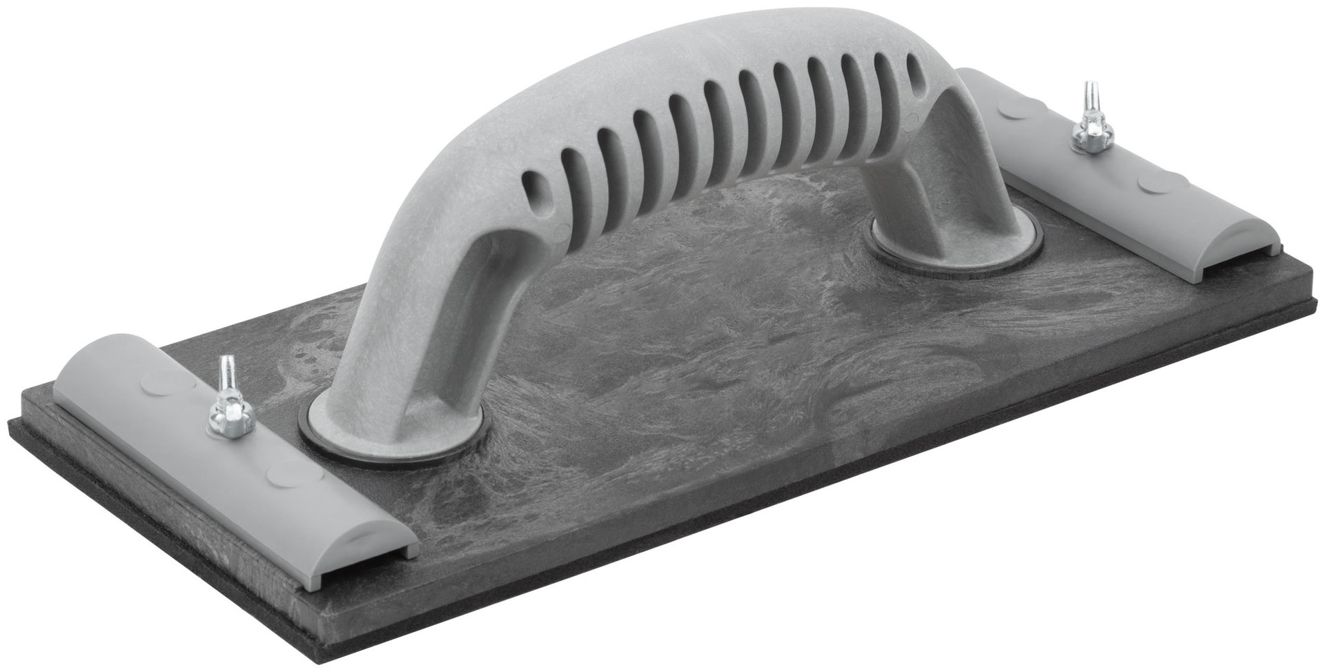 Терка для нажд.бумаги пластиковая с мет.прижимом, черная 230х105 мм (39720М)