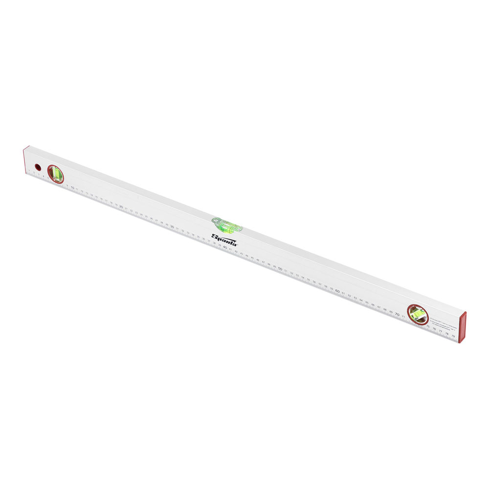 Уровень алюминиевый, 800 мм, 3 глазка, линейка Sparta (331265)