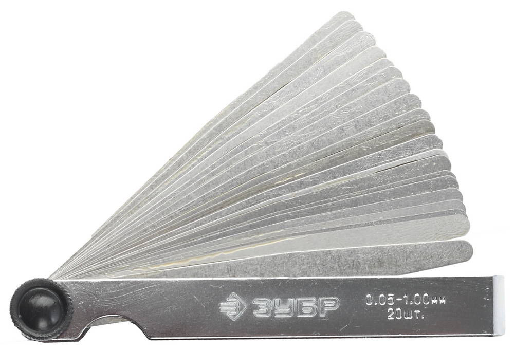Набор щупов автомобильных 20 шт 0.05-1 мм ЗУБР 4325-H20