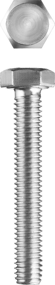 Болт M16 x 100 мм, кл. пр. 5.8, цинк, 5 кг, ГОСТ 7798-70 ЗУБР 303080-16-100