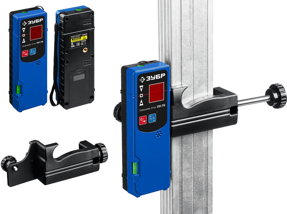 Приемник для линейного нивелира ЗУБР ПЛ-70 34949