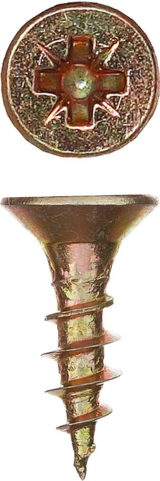 Саморез универсальный 12 х 3.0 мм, жёлтый цинк, 90 шт СУ-Ж ЗУБР 300396-30-012