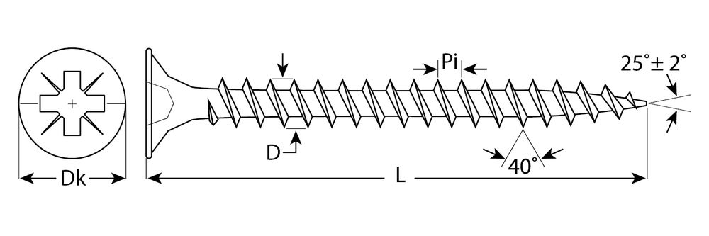 Саморез универсальный 60 х 4.5 мм, жёлтый цинк, 140 шт СУ-Ж ЗУБР 4-300391-45-060
