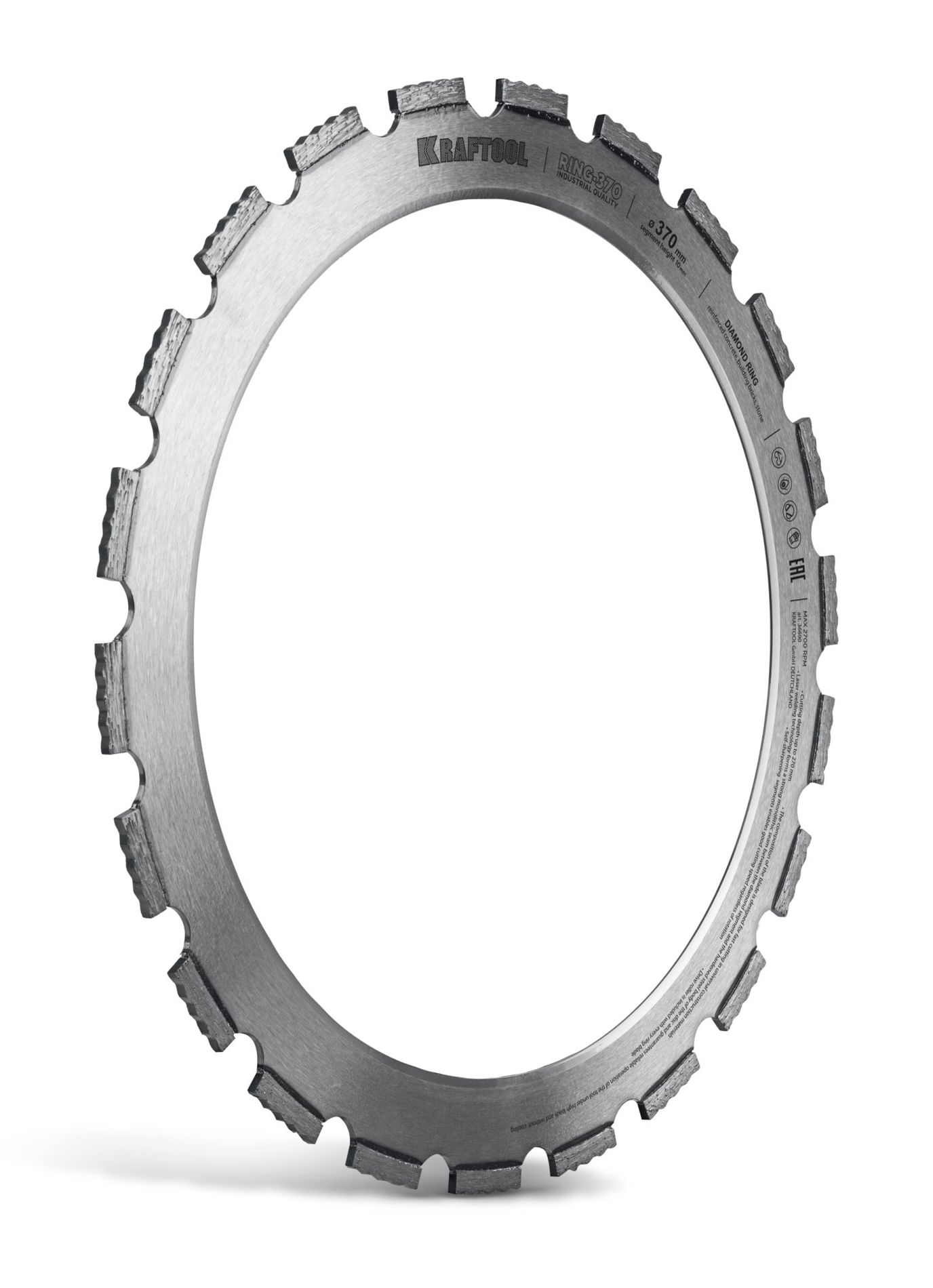 Алмазное кольцо для кольцерезов RING-370, 370 мм KRAFTOOL 36690