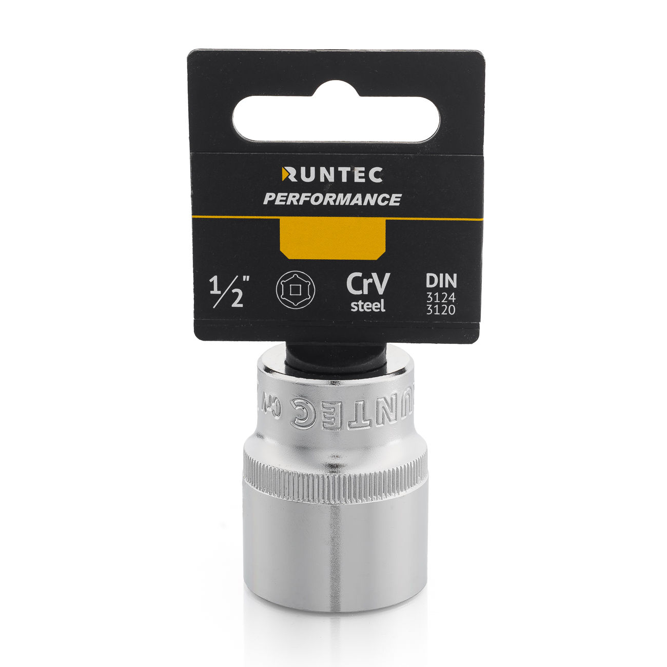 RUNTEC RT-H12S27 Головка торцевая RUNTEC CrV, 6PT, 1/2, 27 мм (RT-H12S27)