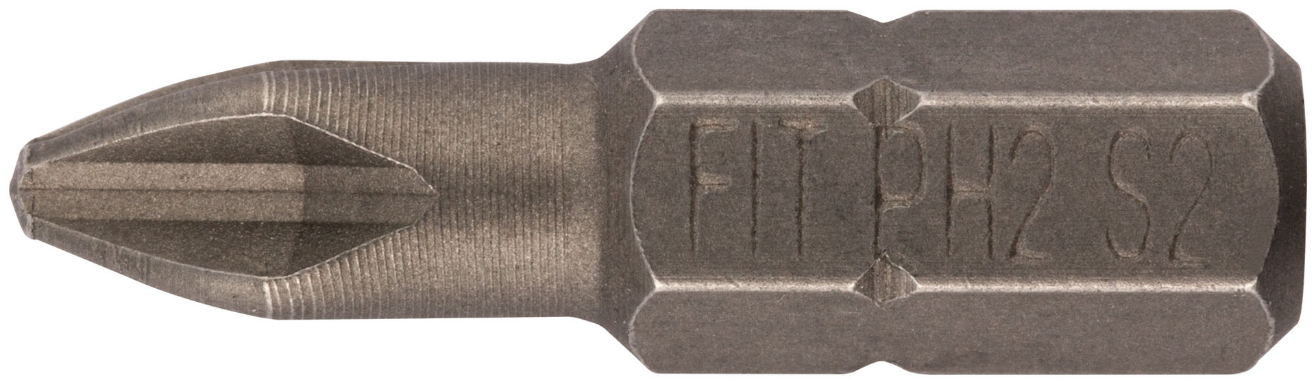 Биты сталь S2, упаковка блистер, односторонние 25 мм РН2, 20 шт. (56802)