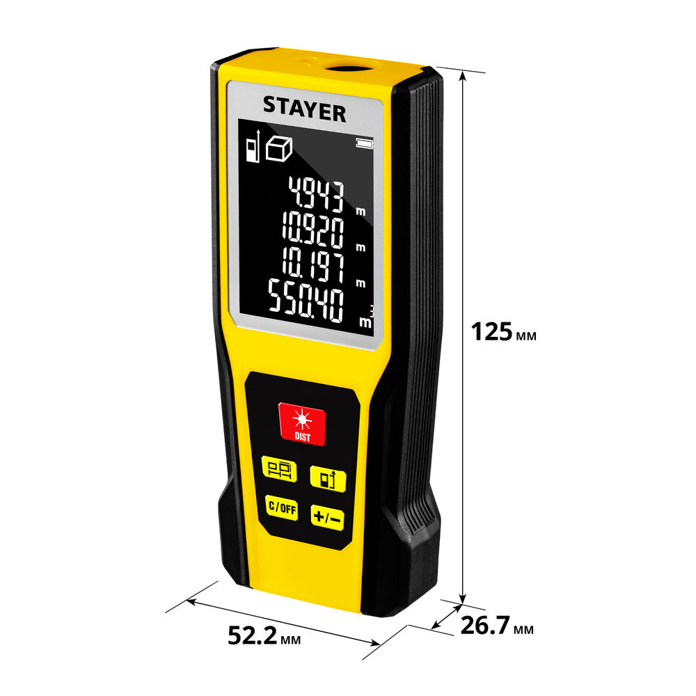 Дальномер лазерный 60 м Professional STAYER 34957