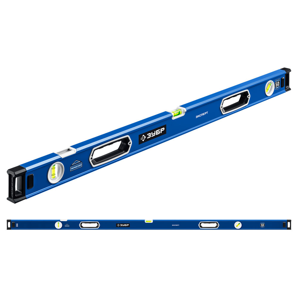 Уровень с усиленным профилем ЭКСПЕРТ 2000 мм, с зеркальным глазком ЗУБР Профессионал 34570-200