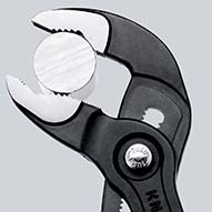 Клещи переставные 250 мм, зев 50 мм, хром, обливные ручки, SB COBRA KN-8703250SB