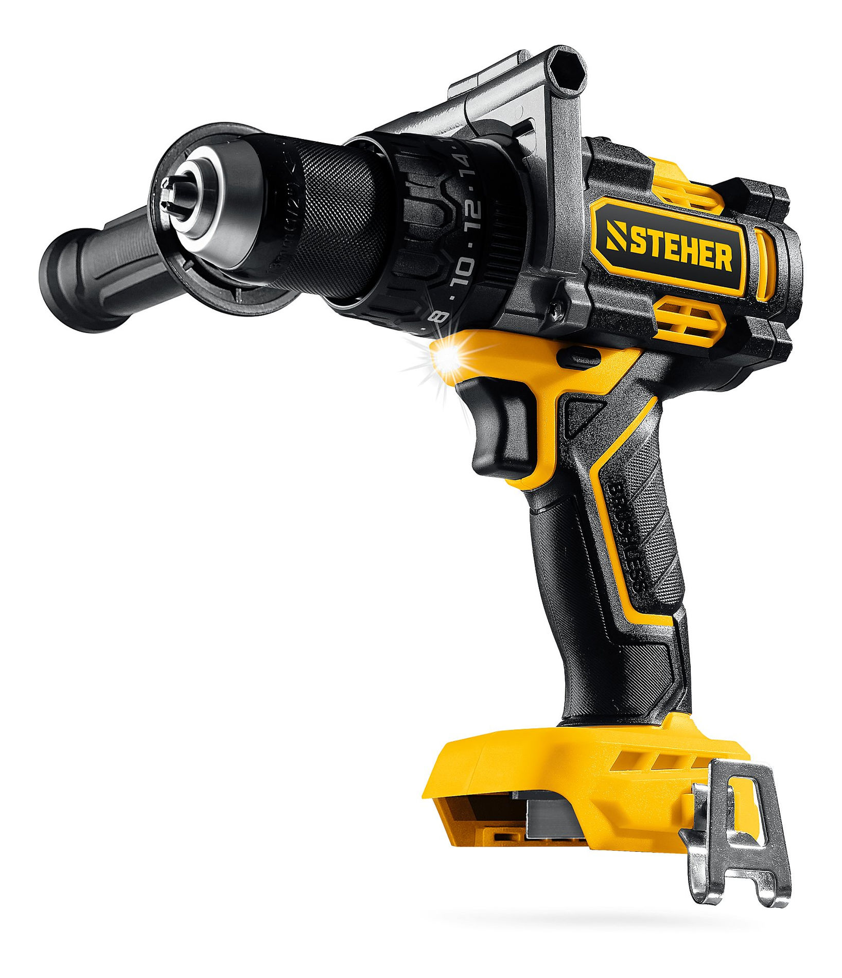 Дрель-шуруповерт ударная бесщеточная STEHER 20 В 165 Н·м без АКБ (LMS) CBS-165  