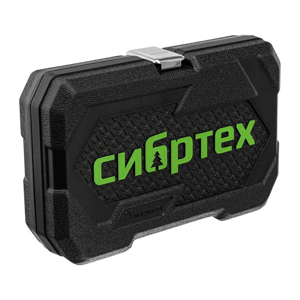 Набор инструментов, 1/4, пластиковый кейс, 29 предметов Сибртех