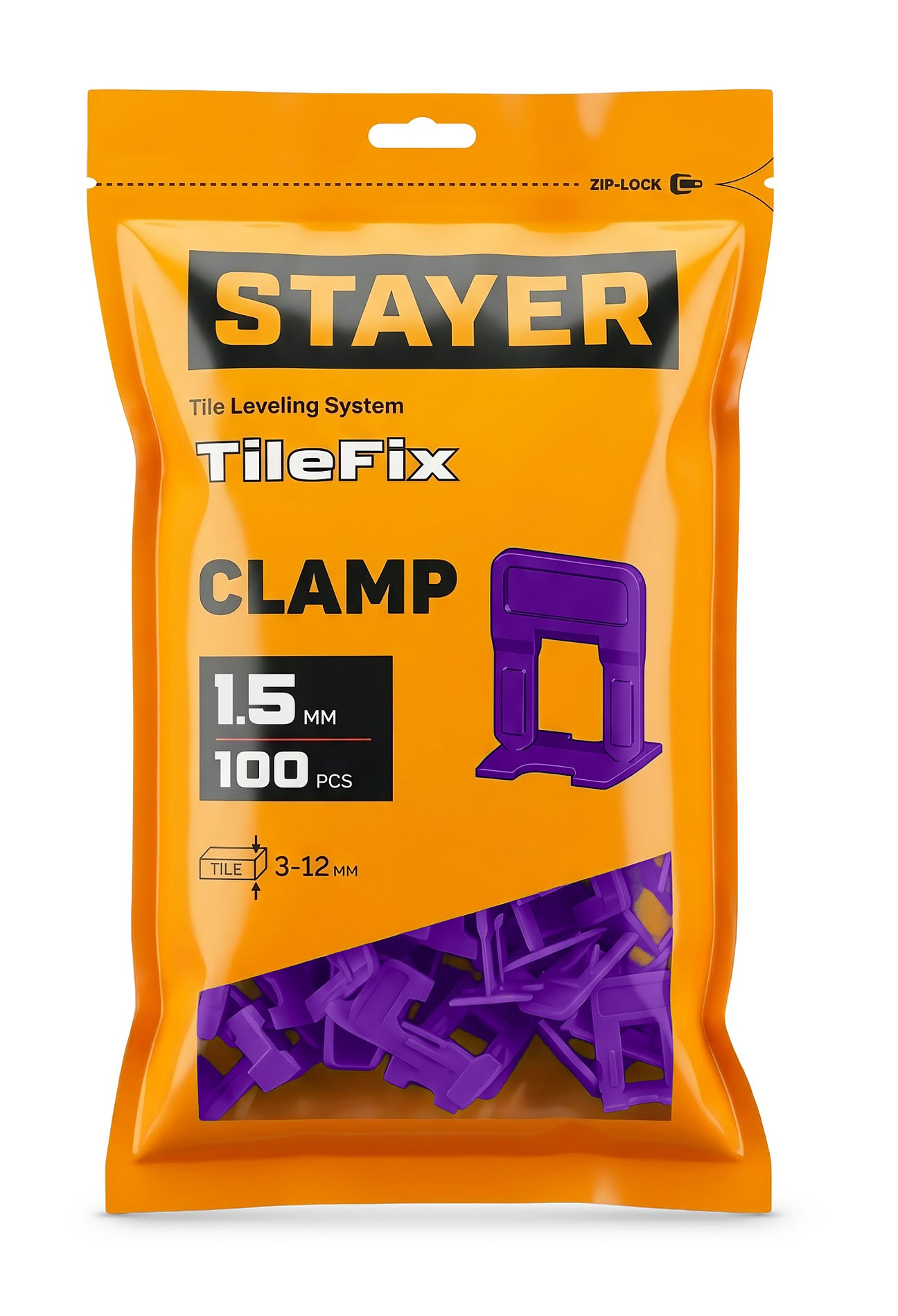 STAYER СВП TileFix, 1,5 мм, 100 шт, система выравнивания плитки ?ворота? (33846-100)