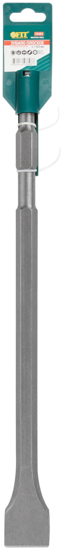 Зубило для молотка отбойного узкое НЕХ 17х40х410 мм (33403)