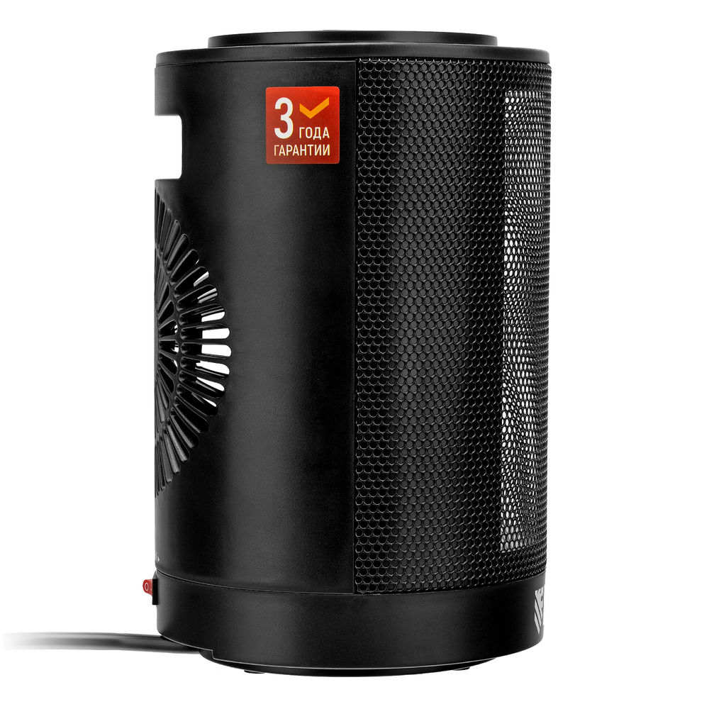 Тепловентилятор керамический DTFC-1200S, вращение, 3 реж., вент., нагрев 600/1200 Вт Denzel (96411)