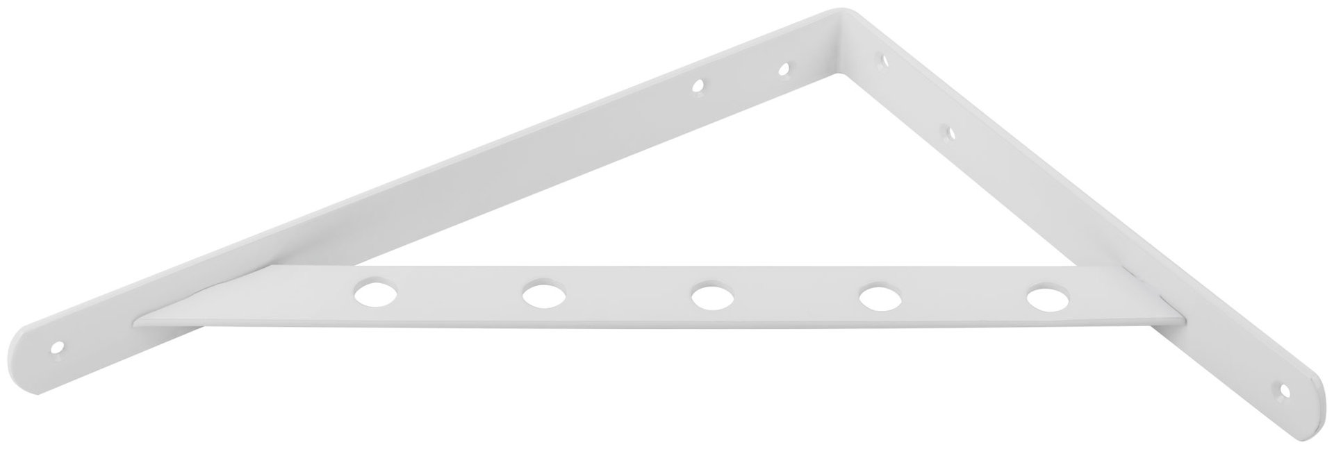 Уголок-кронштейн усиленный белый 300х225 мм (66107)