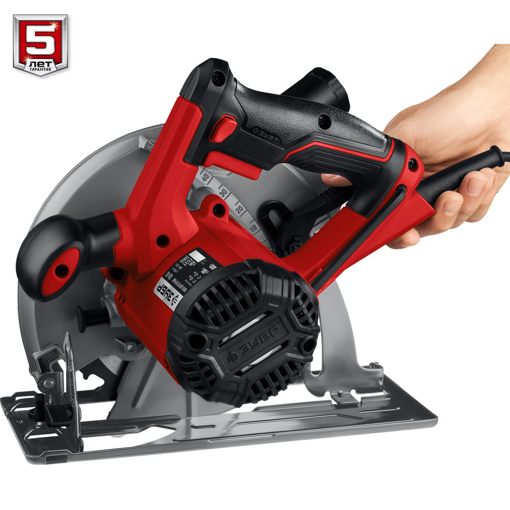 Пила циркулярная (дисковая) d 190 мм 1600 Вт ЗУБР ПД-65