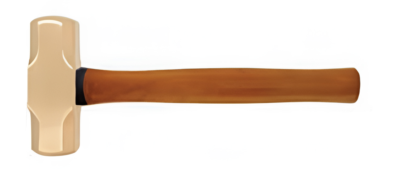 Кувалда тупоносая 6,4 кг AlCu рукоятка дерево искробезопасная 191B-1032, HORTZ