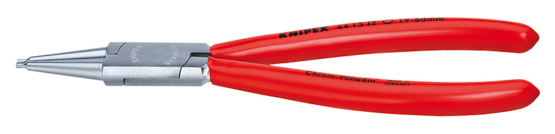 Щипцы для внутренних стопорных колец, прямые губки, O 19-60 мм, длина 180 мм, хром (KN-4413J2)