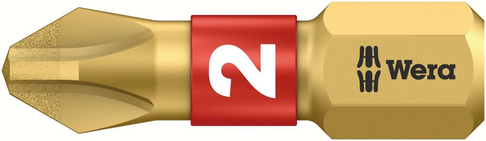 Бита торсионная PH 2 x 25 мм алмаз 1/4 C6.3 серия 851/1 BDC PH Wera WE-056402