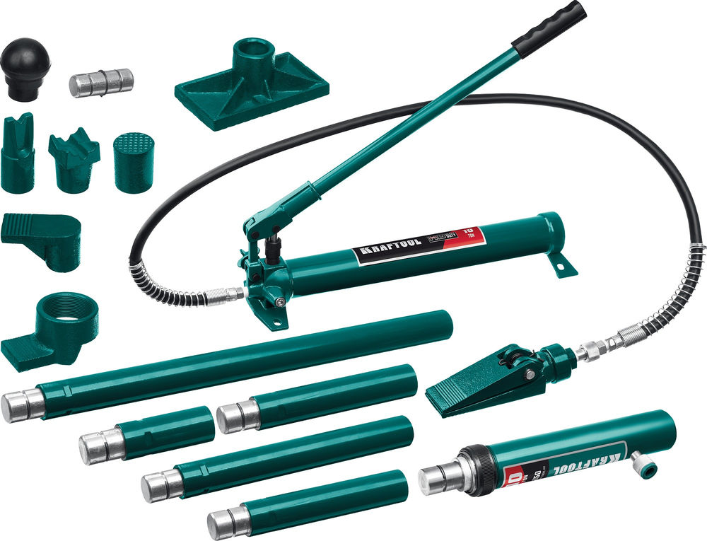Набор для правки кузова 10 т, в пластиковом кейсе KRAFTOOL 43435-10