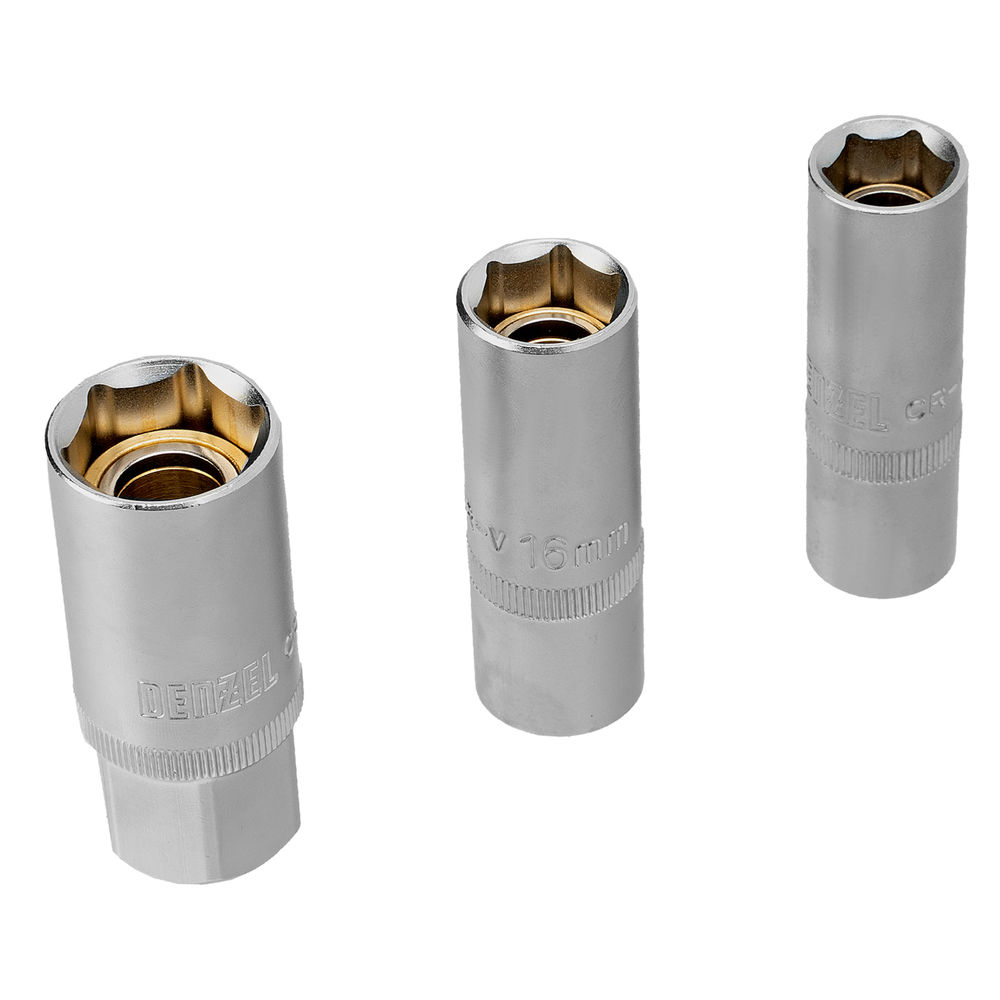 Набор инструментов, 1/2, 1/4, 3/8, CrV, S2, пластиковый кейс, 144 предмета Denzel