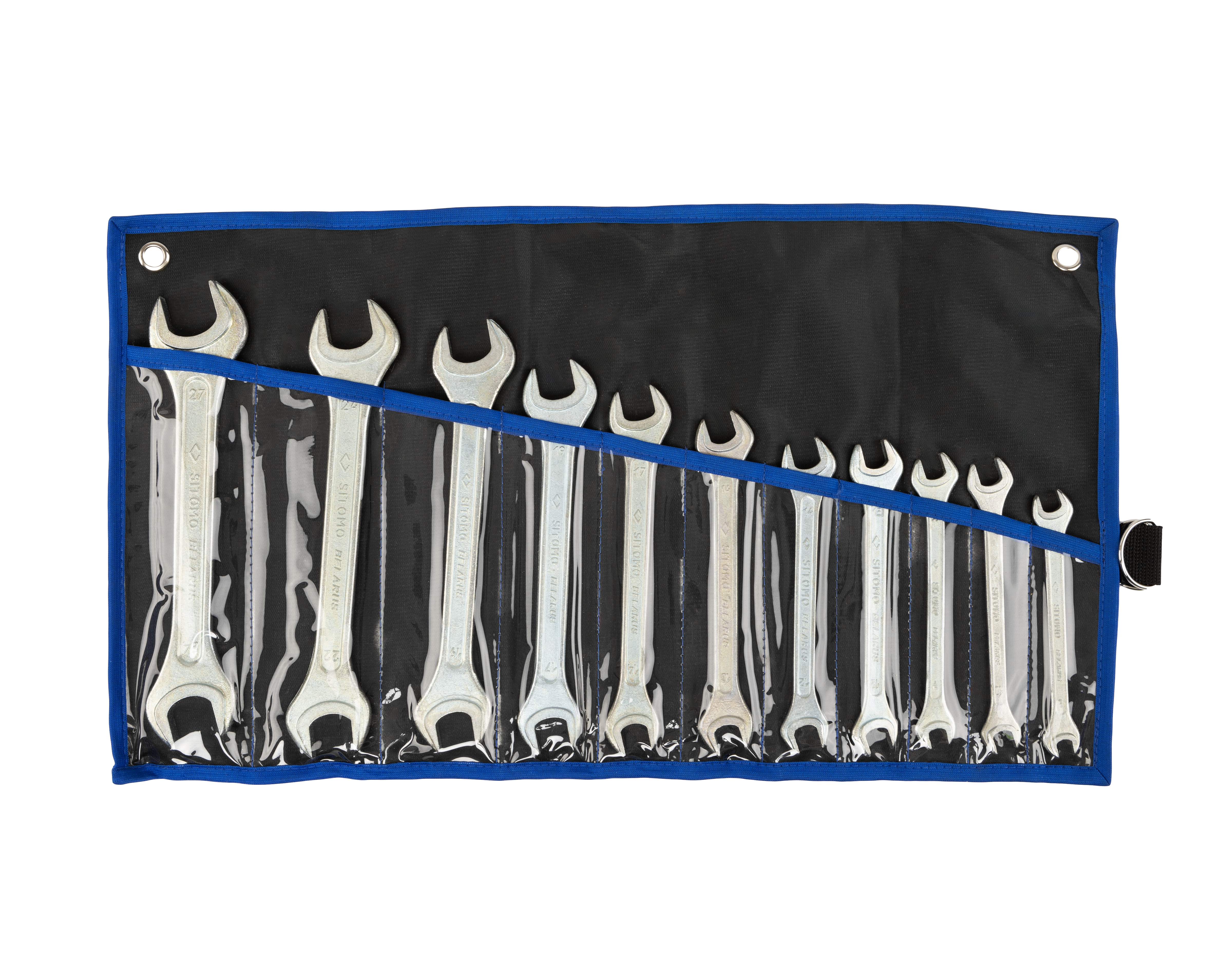 Набор ключей гаечных рожковых двусторонних 11 шт. (8-27) ПВХ сум. SITOMO BELARUS