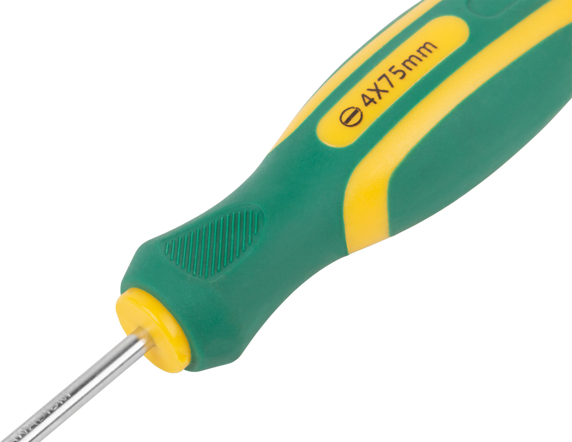 Отвертка Контур, CrV сталь, прорезиненная ручка 4х75 мм SL (55201)